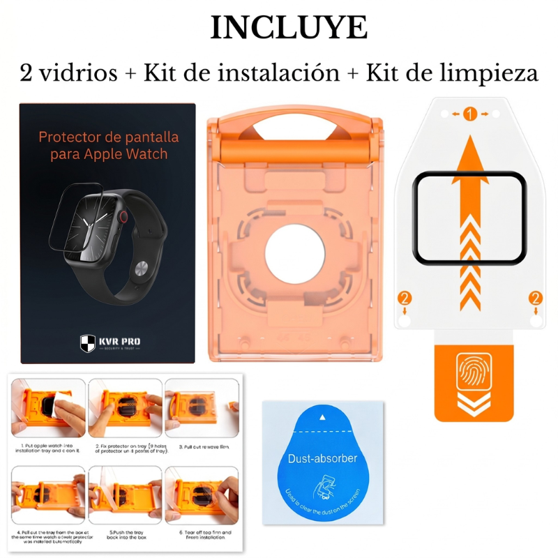 KVR PRO™ | Vidrio Templado Apple Watch